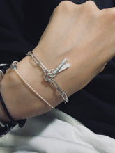 將圖片載入圖庫檢視器 P.912 Half Cylinder Silver Bracelet
