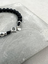 將圖片載入圖庫檢視器 Half Crystal Bead Disc Charm Bracelet