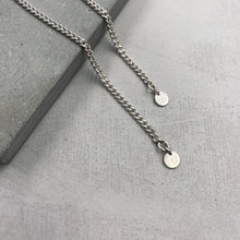 將圖片載入圖庫檢視器 Bar Charm Chain Link Silver Bracelet