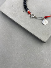 將圖片載入圖庫檢視器 Iridescent Bead Half Crystal Disc Charm Bracelet