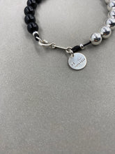 將圖片載入圖庫檢視器 Iridescent Bead 8mm Half Crystal Disc Charm Bracelet