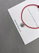 將圖片載入圖庫檢視器 Stone Charm Silver String Bracelet