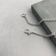 將圖片載入圖庫檢視器 Bar Charm Chain Link Silver Bracelet