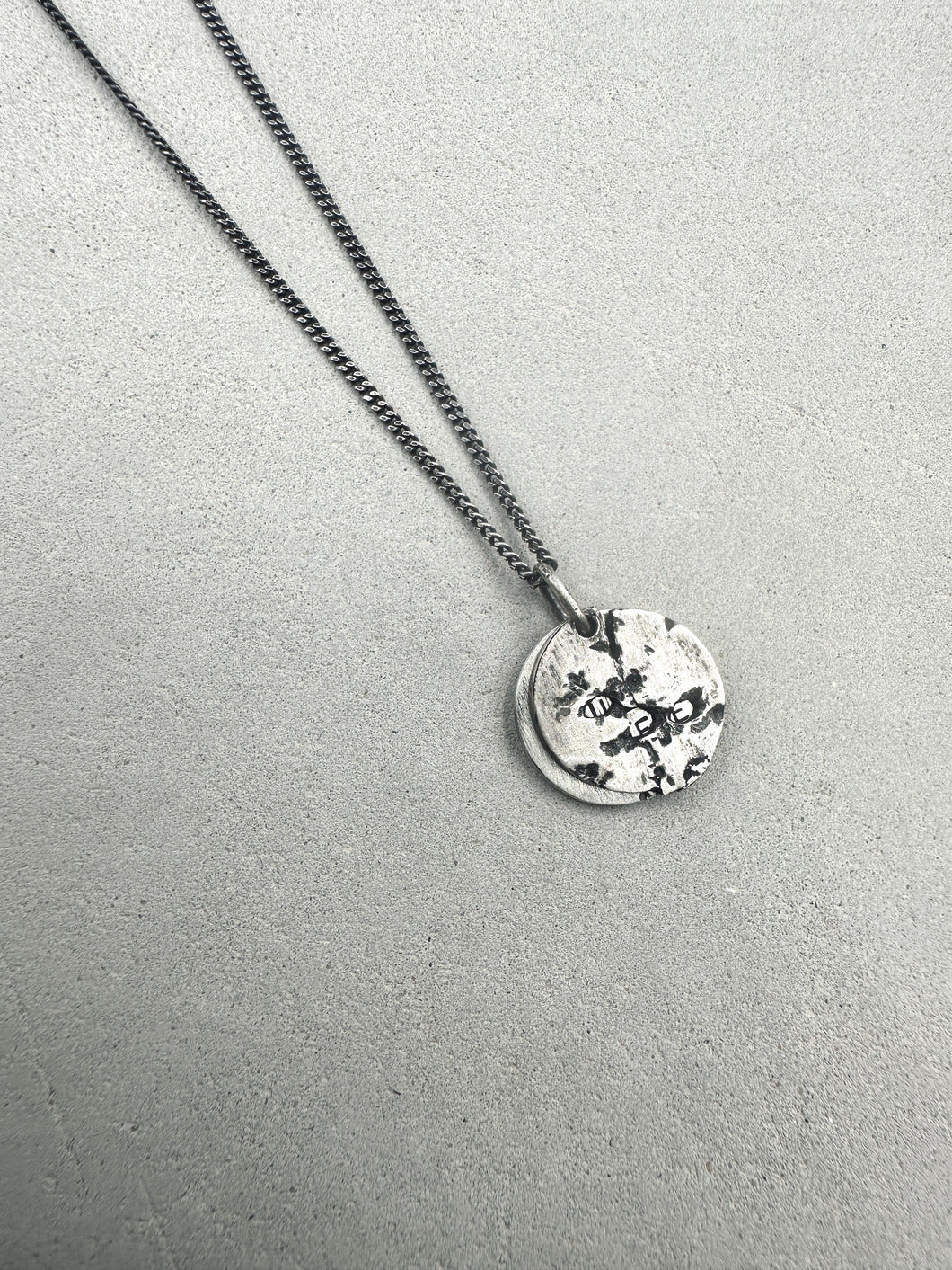 Torn Double Charm Necklace
