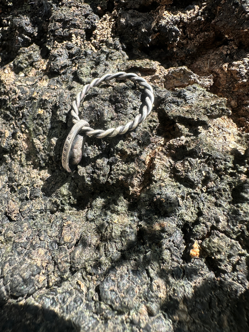 Stone Infinity Twist Ring