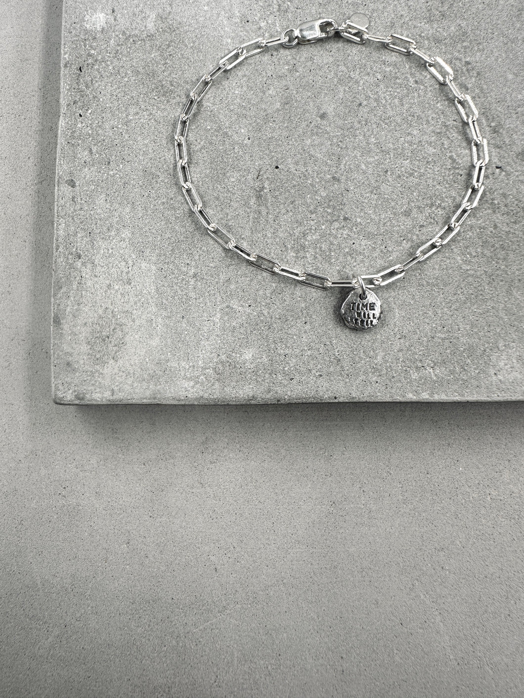 Stone Charm Thin Bracelet