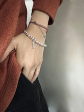 將圖片載入圖庫檢視器 P.912 Half Cylinder String Bead Bracelet
