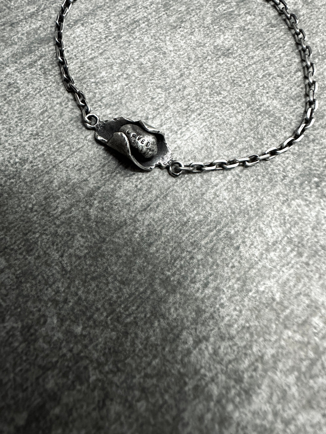 Stone Paper Loved Thin Bracelet