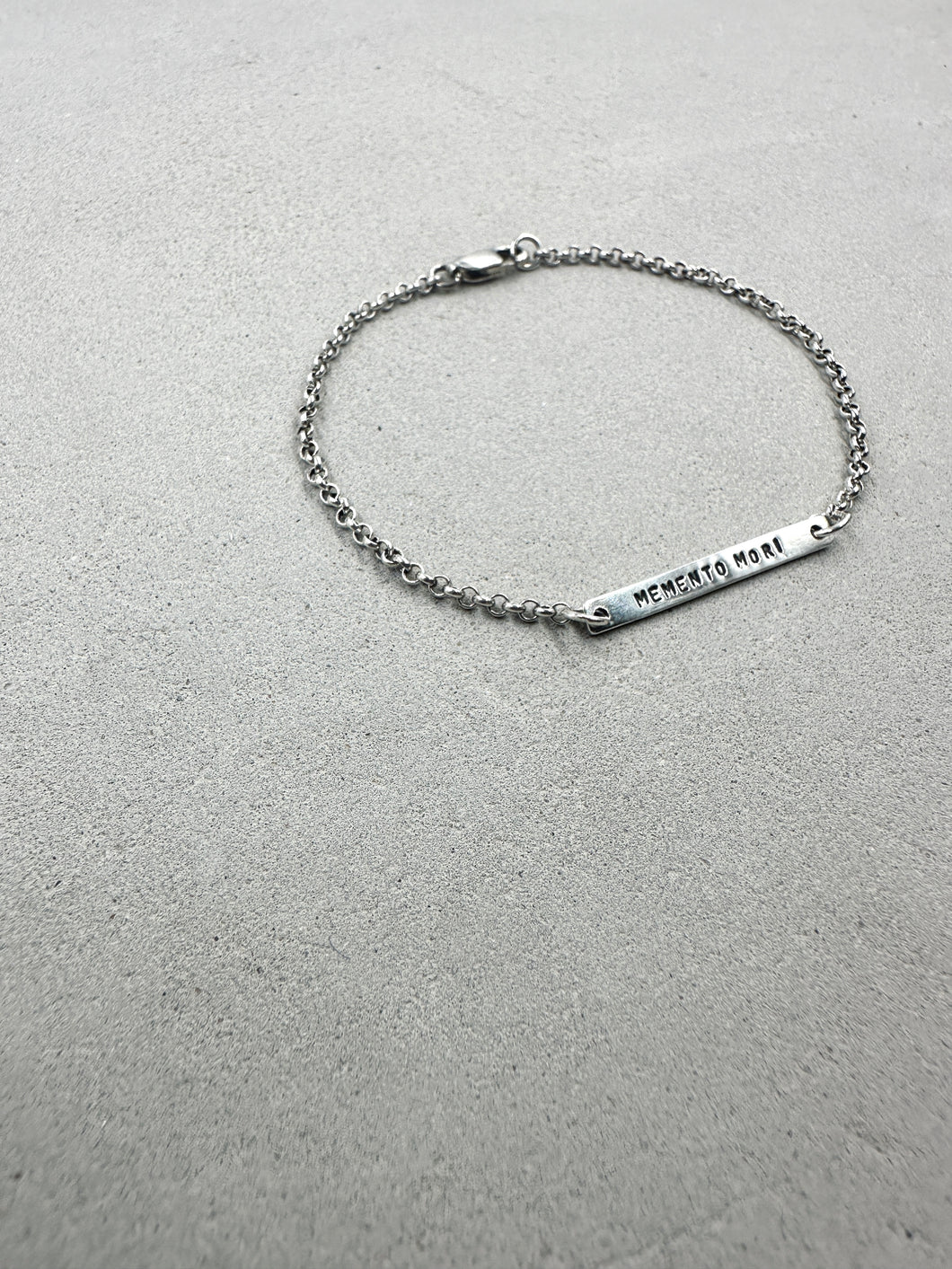 Classic Bar Charm Thin Bracelet