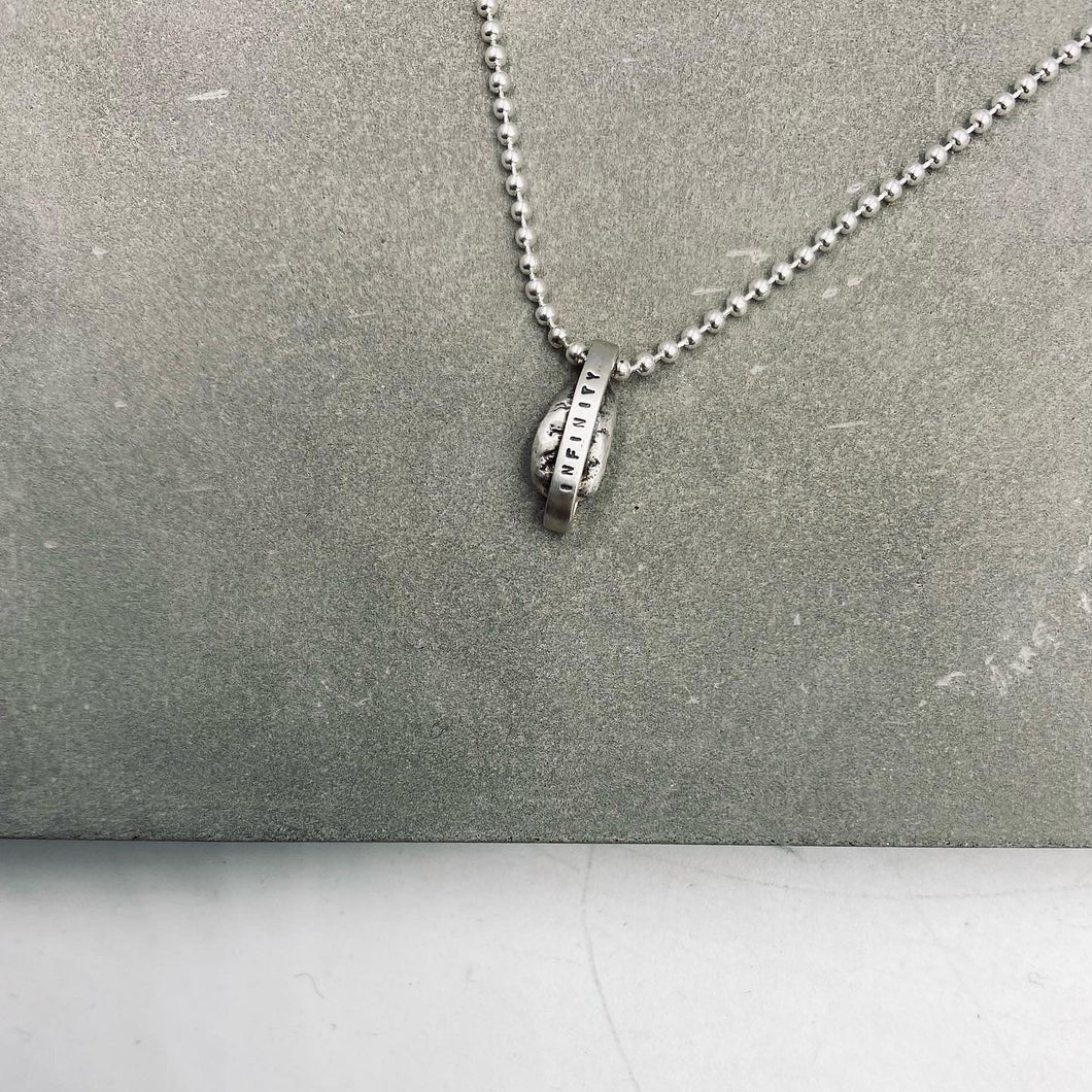 Stone Infinity Necklace