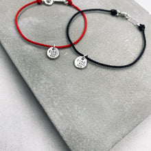 將圖片載入圖庫檢視器 Stone Charm Silver String Bracelet
